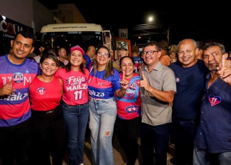 Mailza leva campanha a Feijó e recebe apoio do vice-prefeito Juarez Leitão no segundo turno