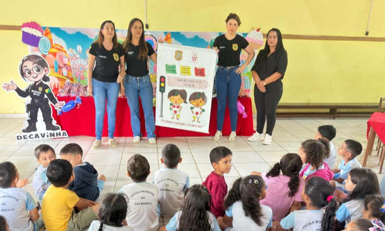 PCAC leva campanha de prevenção à violência para escola infantil em Rio Branco